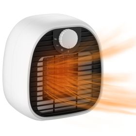 1000W Portable Electric Heater Cooler 3 Gear PTC Ceramic Space Heater Overheating Tip Over Protection 3S Heating Space for 269 sqft Home Office U
