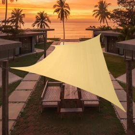 Artpuch Custom Size Sand Sun Shade Sail Triangle Canopy 185 GSM Durable Fabric UV Block Awning for Outdoor Patio Garden Backyard (Customized Avai (size: 07'x12')